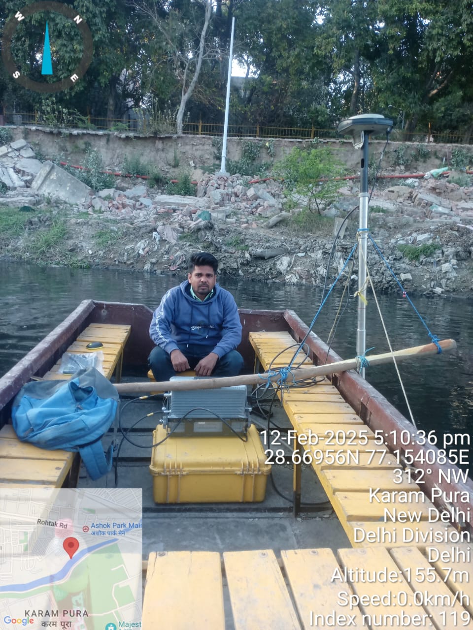 Bathymetric Survey Of Drain Delhi